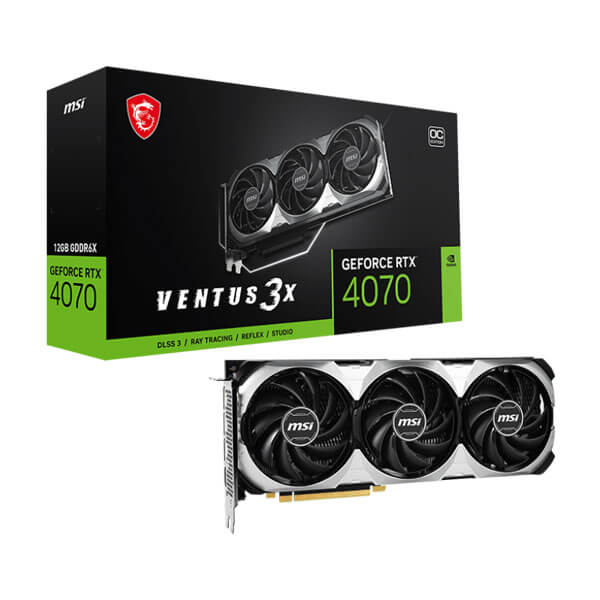 MSI RTX 4070 Ventus 3X OC 12GB | Graphics Card | Mdcomputers.in